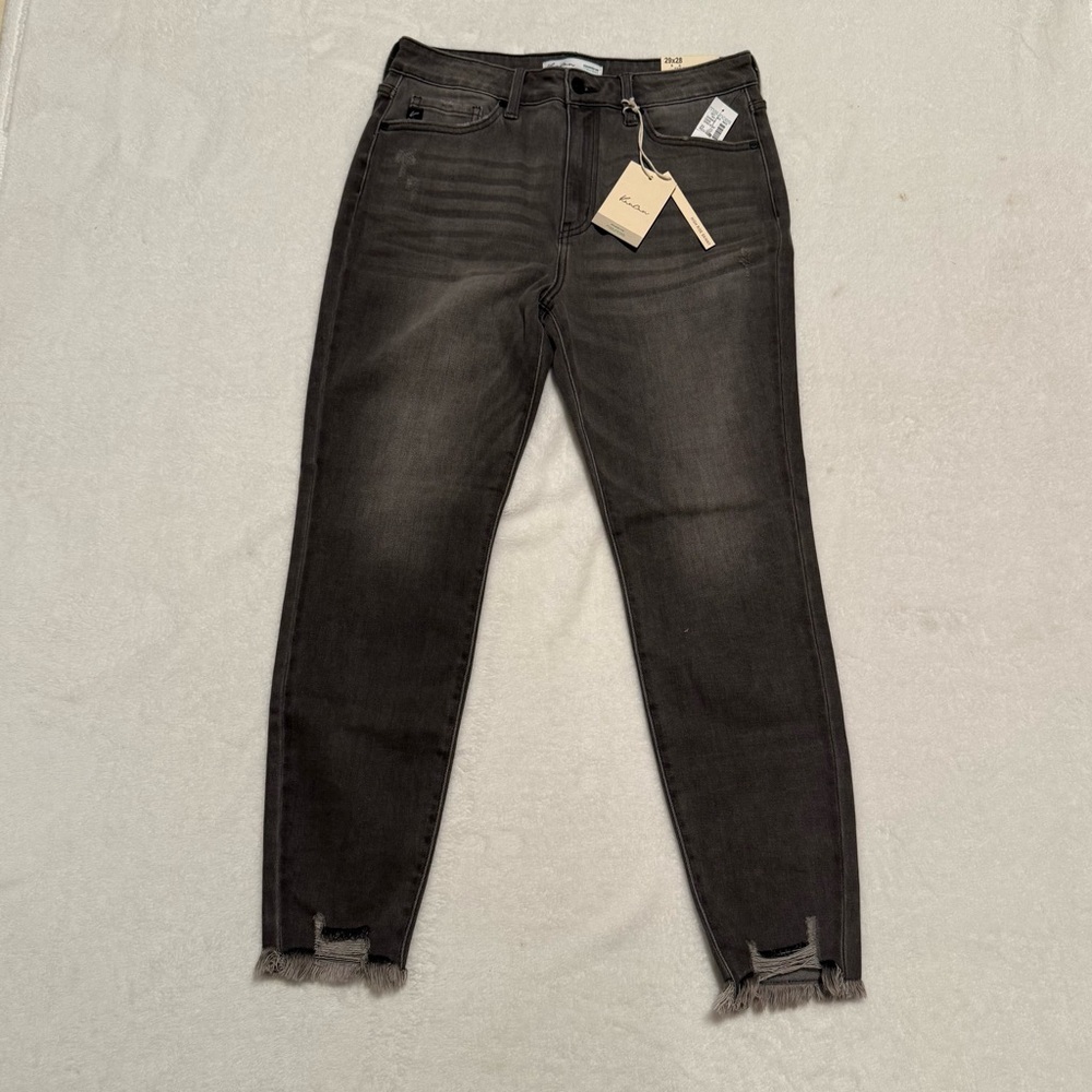Maurices Dark Gray Ankle Jeans